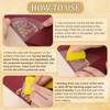 WANDIC 6 Sheets Transfer Stickers Gold Line Flower Border Pattern