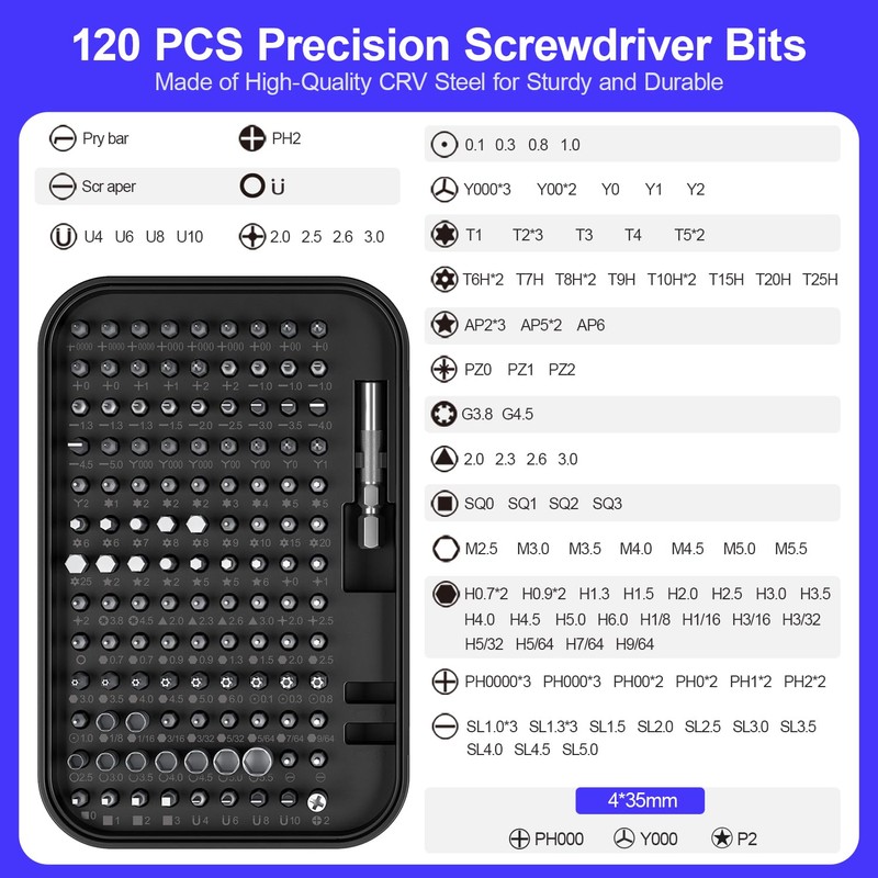 Precision Screwdriver Set, SOONAN 150 in 1 Electronics Tool Kit