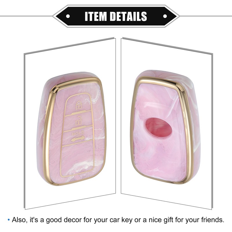 VekAuto Key Fob Cover Compatible for Toyota Prius 2006-2022, 3