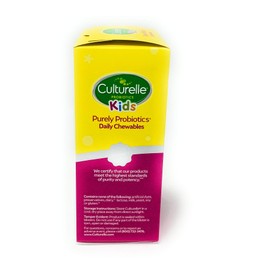 Culturelle Kids Chewable Daily Probiotic for Kids | Natural Berry Flavor Daily Supplement | 60 Count | Age 3+ | 100% Naturally Sourced Lactobacillus GG â€“The Most Clinically Studied Probiotic