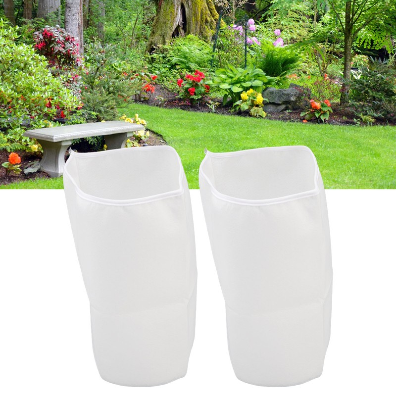2PCS Filter Sleeve 6in White Elastic Polyester Prefilter Cover for