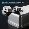 Gorlary Commercial Soap Dispenser Wall Mount, 37 fl oz, Silver
