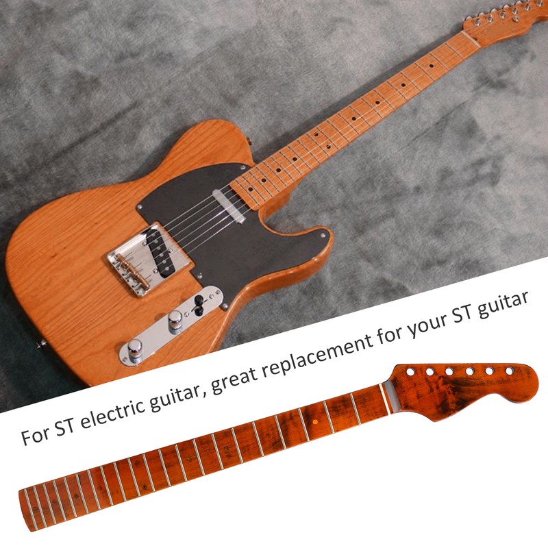 Electric Guitar Neck Maple 21 Frets Fretboard Musical Instrument Accessories