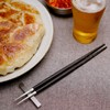 Genuine Cutipol GOA GO29 Black/Matte Silver Couple Chopsticks Set, Comes