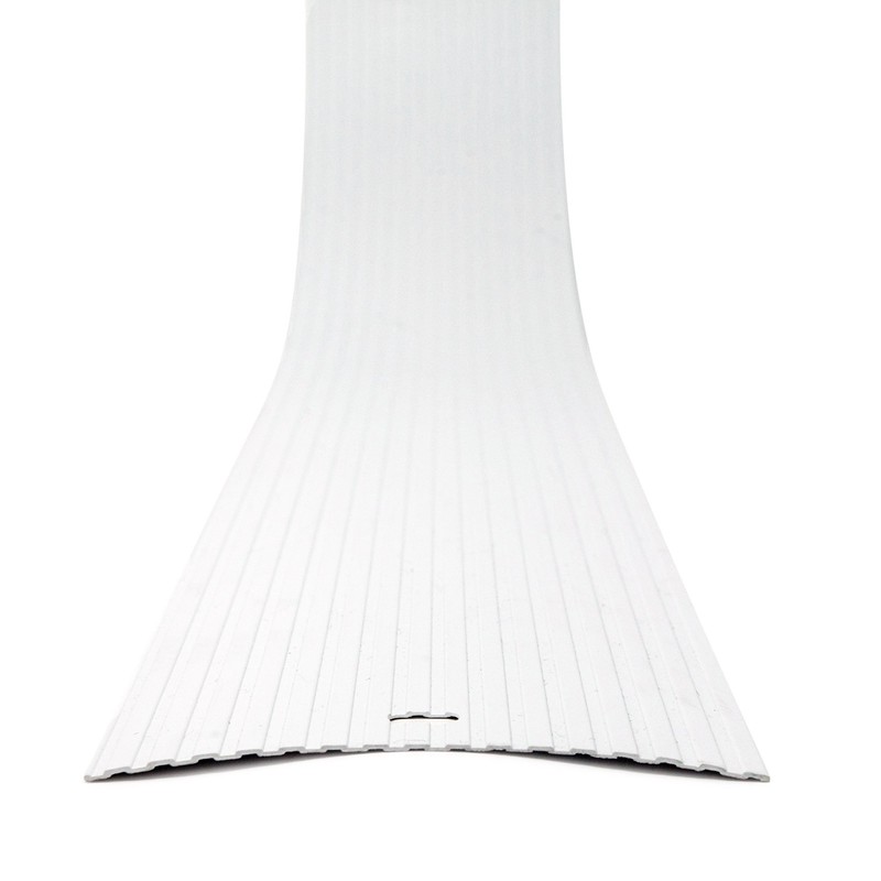 DALIX Ribbed Replacement Slats Vertical Blinds White Vinyl 82.5" Window