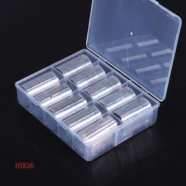 Snowflakes Nail Art Foils Transfer Stickers 10 Rolls Christmas Laser Holographic Nail Stickers Winter Xmas Snowman Designs Nail Foils Sky Starry Paper Transfer Adhesive Decals for Women Nail Art