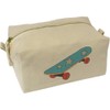 'Skateboard' Canvas Wash Bag/Makeup Case (CS00018734)
