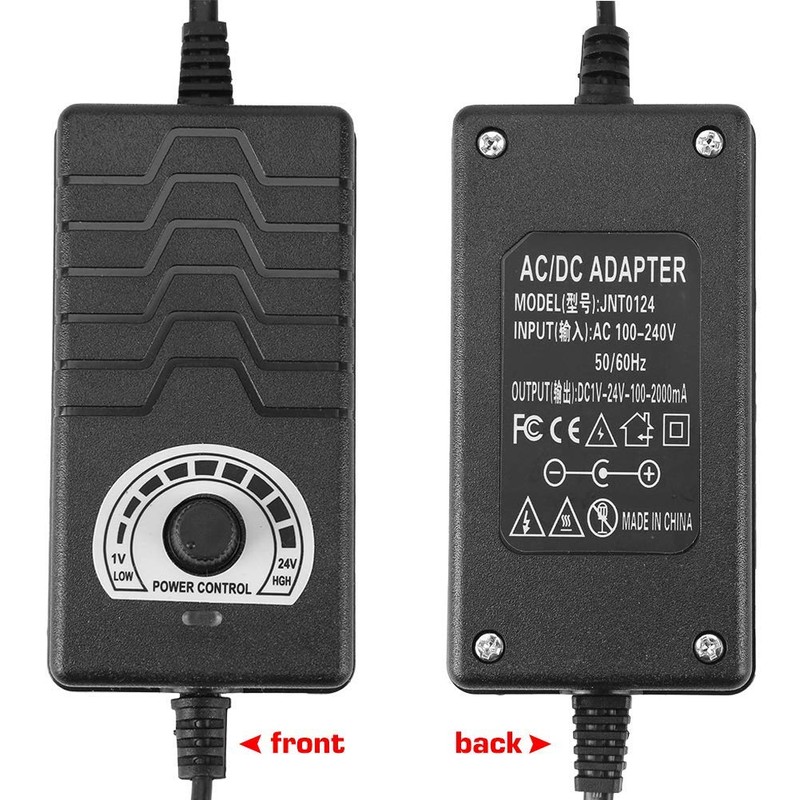AC/DC 1-24V 2A Power Adapter Universal Adjustable Power Switching for