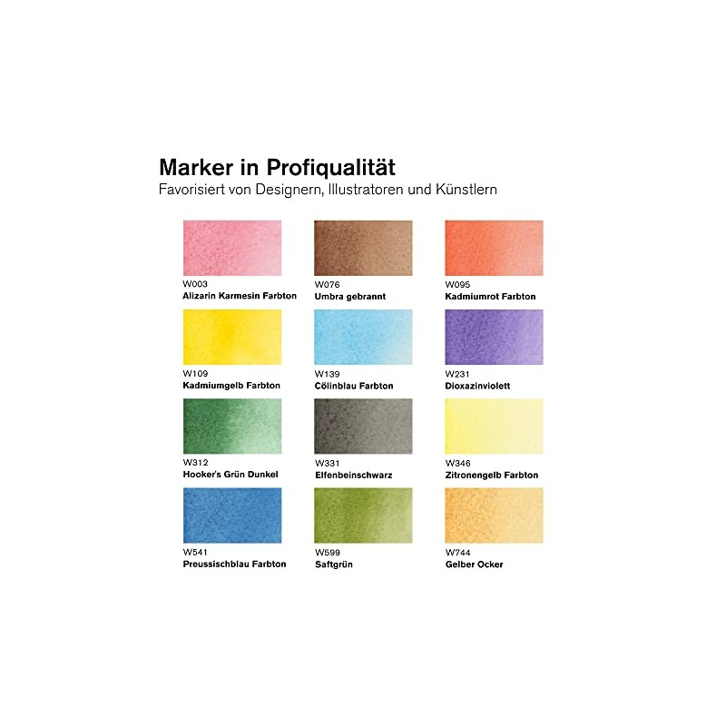 Winsor & Newton 290165 Promarker - Rotulador de acuarela, juego