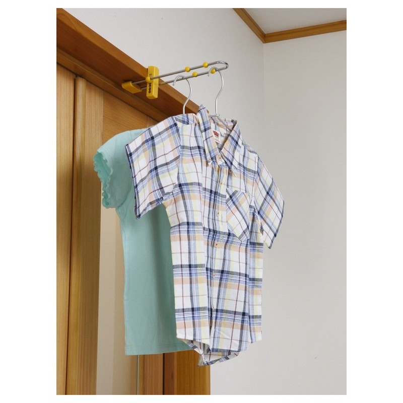 Kawaguchi Giken U MU-Y Indoor Clothes Dryer, Easy Hanging (Yellow)