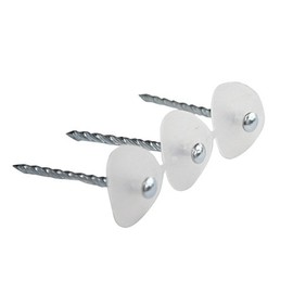 Osato Poly Umbrella Nails, White, 1.5 inches (38 mm), 30 Rolls, Pack of 1 (52-236)