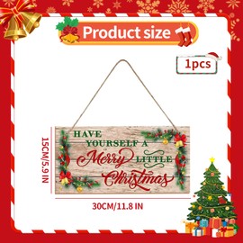 CutitiUU Merry Christmas Wooden Plaque Board Sign Christmas Hanging Decoration Door Wall Christmas Decoration Wooden Letter Christmas Pendant Chrismtas Home Decorations