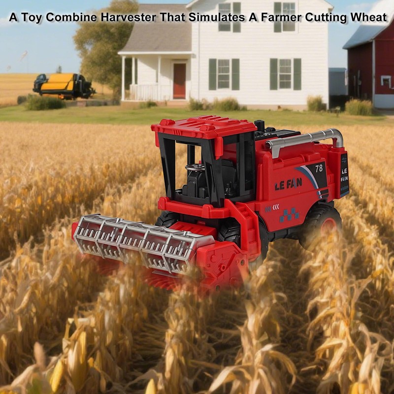 EliphonTowne Combine Harvester Toys - Simulating Wheat Cutting Scenes and