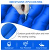 Camping Sleeping Pad with Pillow Built-in Foot Pump Inflatable Sleeping