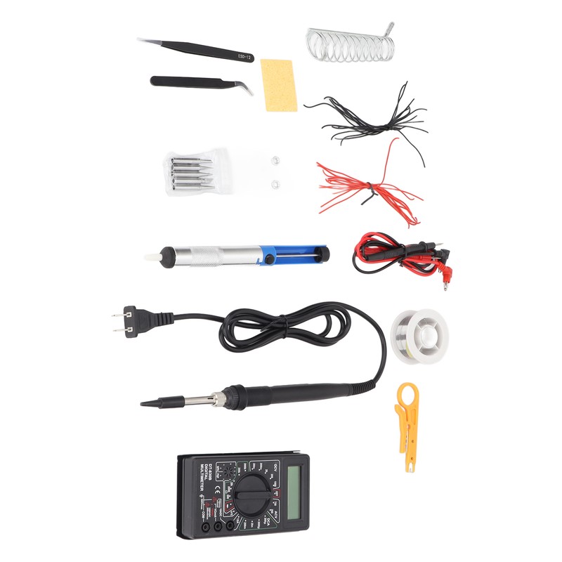 Soldering Iron Multimeter Kit 80W Digital Adjustable Temperature Electronics Welding