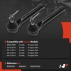 A-Premium 2 x Front Outer Tie Rod Ends, Compatible with