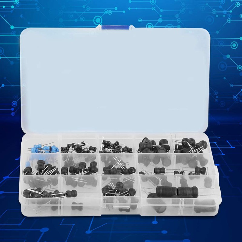 Inductors, 145Pcs 10uH-10mH 12 Portable Mini Values Choke Vertical Inductors