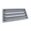 Miller Shingle Clear Cedar Foundation Vent with Louvers, Primed -
