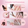 BQAN 100PCS Nail Forms for Builder Gel, Self Adhesive Nail