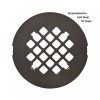VHI 4 ¼” Snap-In Shower Drain Grate - Oil Rubbed