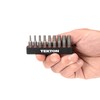TEKTON 1/4 Inch Hex Bit Set with Rail, 9-Piece (2-6