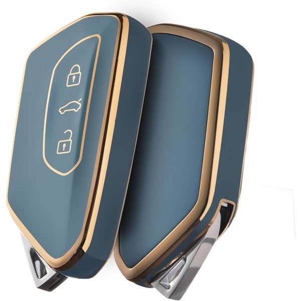 ELOHEI Key Fob Cover for Volkswagen, TPU Car Key Case