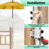 Fixirons Deck Umbrella Mount Stainless Steel Patio Umbrella Holder, Umbrella