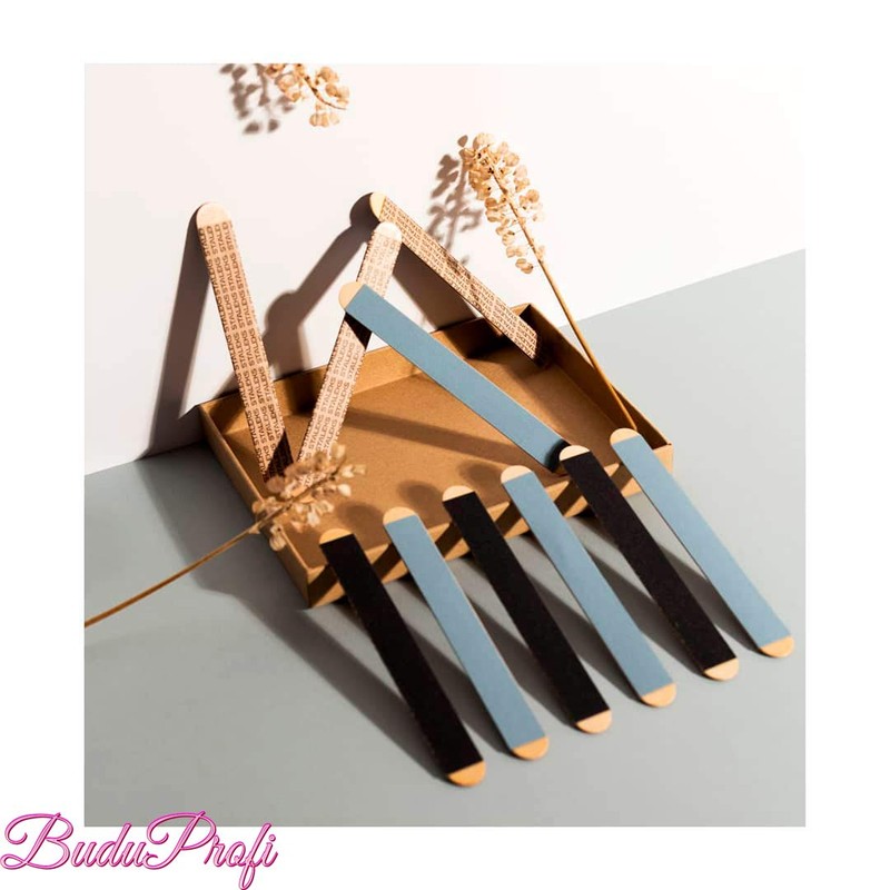 VJ Base 50 x Wooden Nail File Straight for File