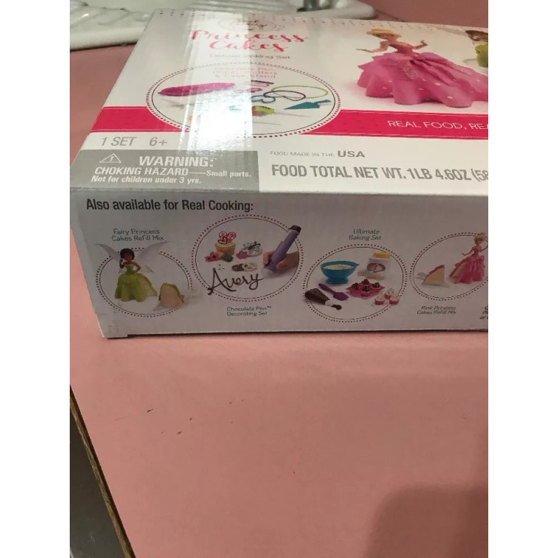 Real Cooking Princess Cakes Deluxe Baking Set #01751 Ships N