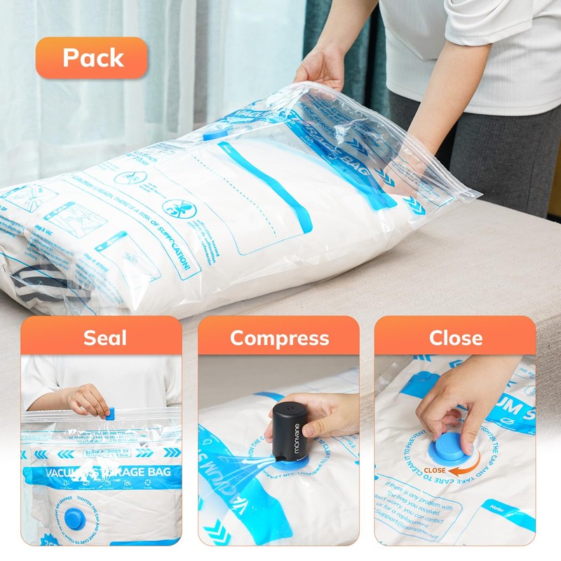 Electric Air Pump for Vacuum Bag - MONVANE Portable Vacuum