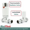 Hot Flow | Estuary Straight TRV Thermostatic Radiator Valve Wheel