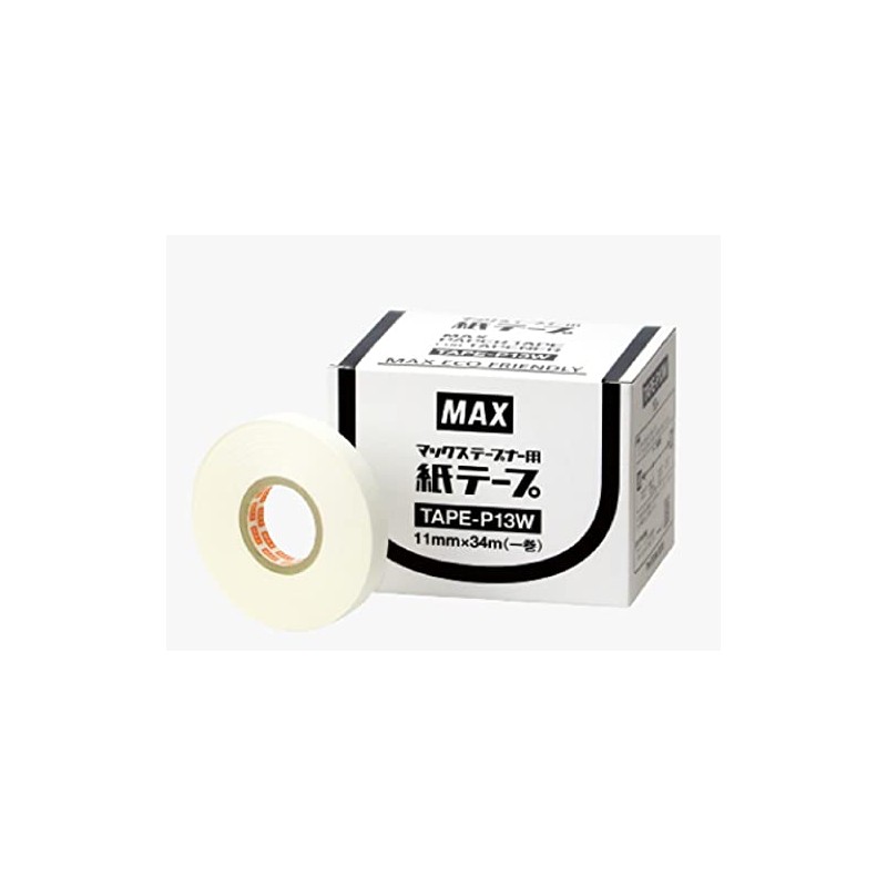 MAX TAPE-P13W Tape-Toner Paper Tape, Pack of 10