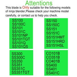 [ New Model] Replacement blender Blade and 24oz Cup Accessories, Only Compatible with Nutri Ninja SS150,SS151,SS300, SS350,SS351, CO351B, SS100, SS101, CO101B,SS400,SS401