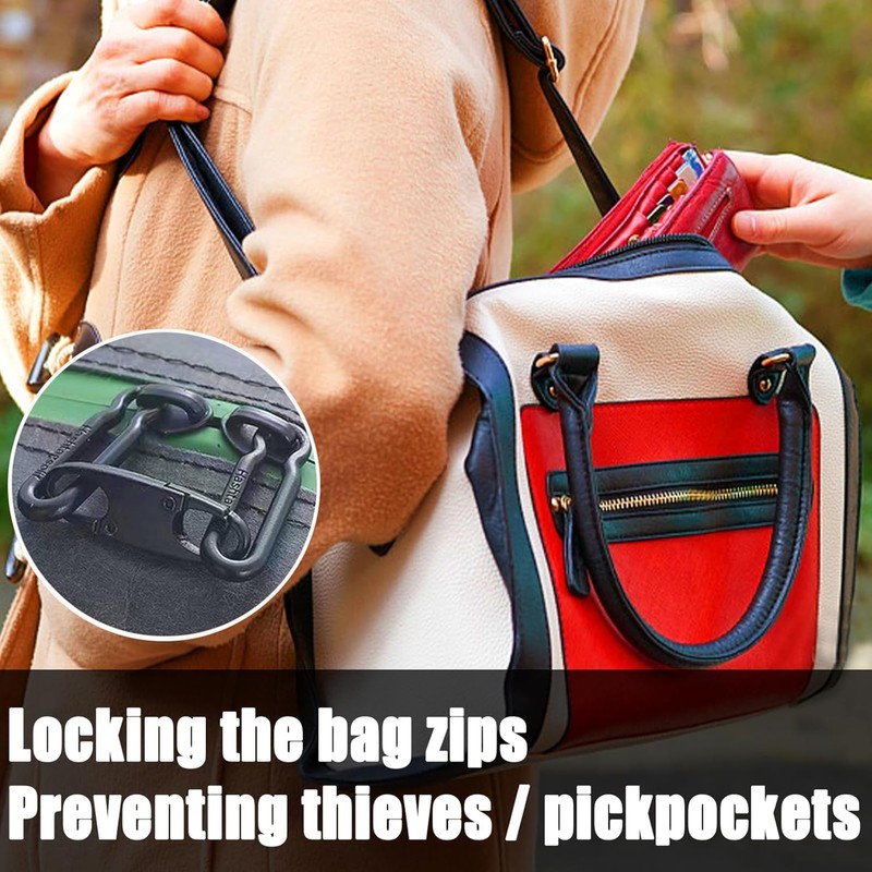 Zipper Clips Anti Theft Double Opening Zipper Pull Replacement Removable