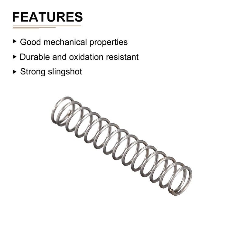DTGN 0.5x5x25mm(DxODxL) Compression Spring - 10Pack - Good for Machinery