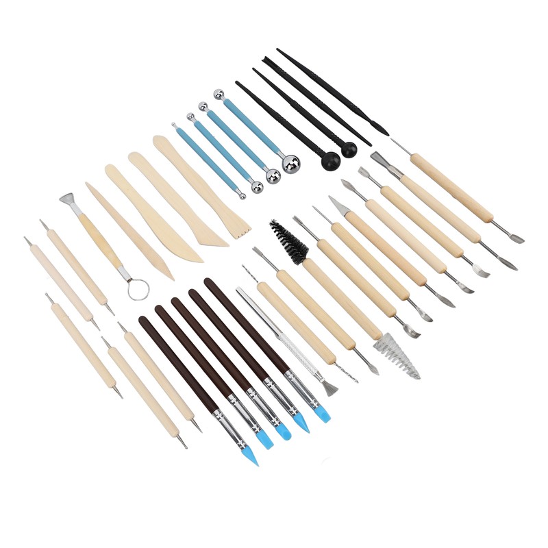 36Pcs Pottery Clay Sculpting Tools Kit Set Ceramic Carving Sculpting
