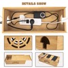 Cable Management Box,Bamboo Cable Management Box,Cord Management Box for Desk,