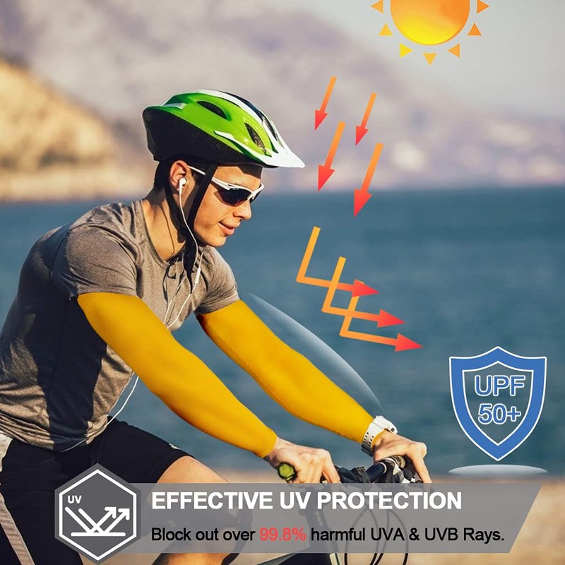 Beister, UPF 50+, protección UV y solar, mangas de compresión