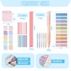 Jutom 39 Pcs Aesthetic Book Annotation Kit Pencil Case Bag