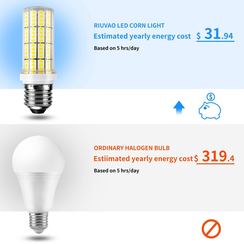 Led Light Bulb 6pcs 200w Equivalent 2500 Lumen 5000k Cool