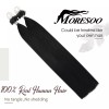 Moresoo Extensiones Cabello Humano 50gr 14in #1b Off Negro
