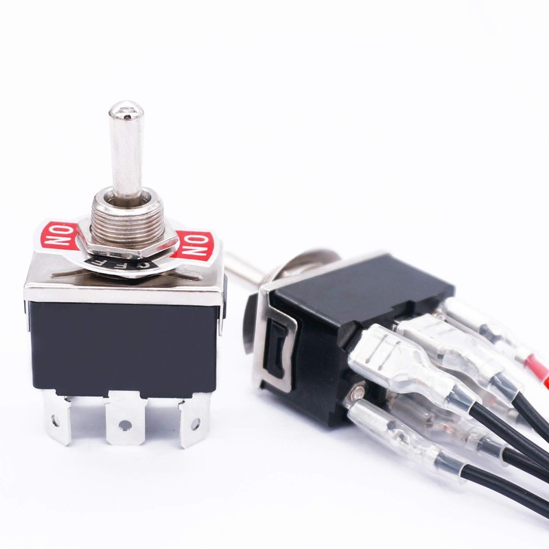 TWTADE 3 Pcs Momentary Heavy Duty Rocker Toggle Switch 6