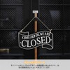 BTtime Open Close Plate Wooden Double Sided Sign Board Sign