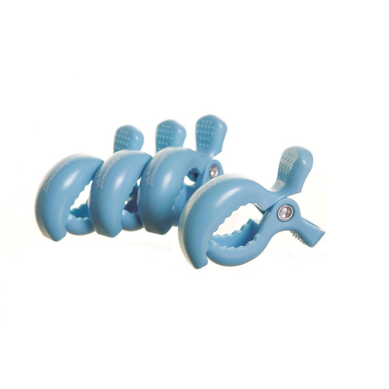 Dreambaby Clips para Carriola Strollerbuddy, color Gris, 4 piezas