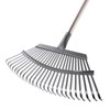 Yocada 19.3" Garden Leaf Rake Wide Heavy Duty Adjustable Long