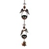 Zaer Ltd. Ornate Hanging Rain Chains (Bronze Finish, Honeycomb)