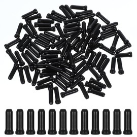 ElevateTech 100pcs Bike Cable End Caps, Black Bicycle Cable Ends Crimps Alloy CableEnd Crimps, Bike Brake CableEnds Tips Bikes Brake CableEnd Tips for Road Mountain Bicycle