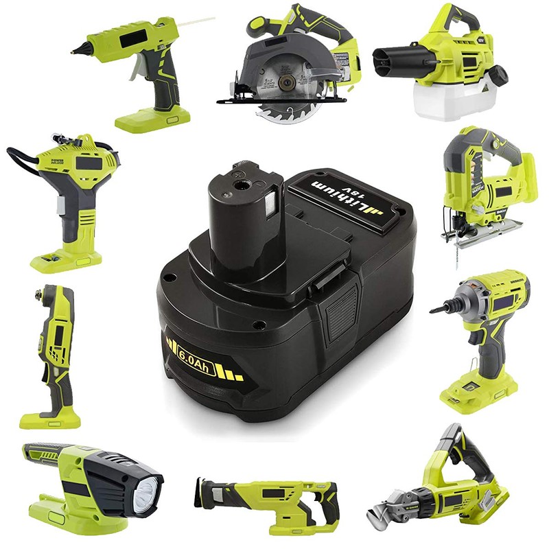 2Pack 6.0Ah P108 Battery Compatible with Ryobi 18 Volt Lithium