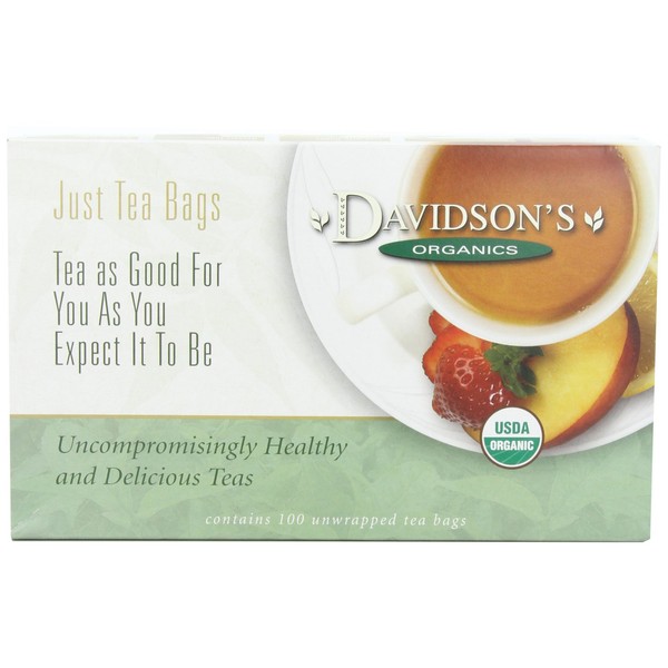 Davidson's Organics, Tropical Green, 100-count Unwrapped Tea Bags