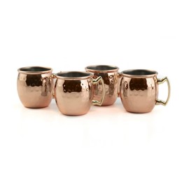 4 Piece Copper Mini Moscow Mule Mug Shot Glasses